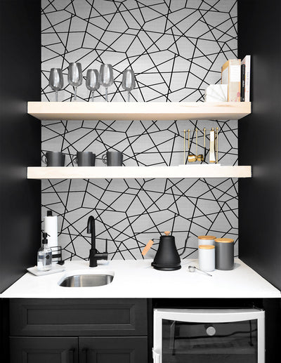 product image for Quartz Geo Wallpaper in Midnight by DuPont 40
