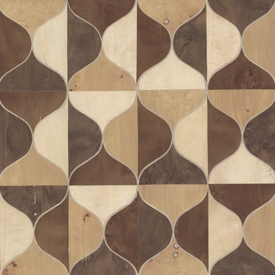 product image for Burlwood Ogee Warm Neutral Wallpaper from the After Eight Collection by Candice Olson 0