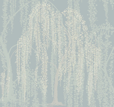 product image of Willow Glow Smokey Blue Wallpaper from the After Eight Collection by Candice Olson 552
