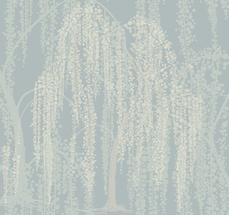 media image for Willow Glow Smokey Blue Wallpaper from the After Eight Collection by Candice Olson 260