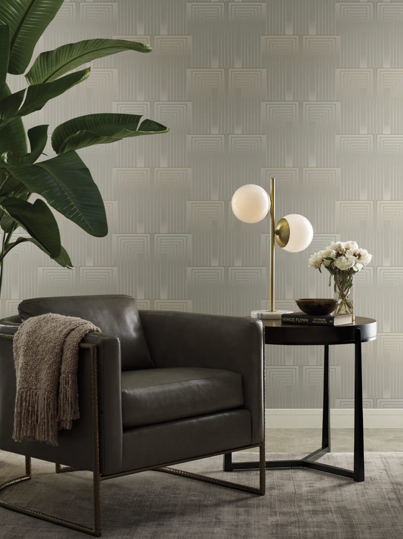 media image for Vanishing Taupe/Pearl Wallpaper from the After Eight Collection by Candice Olson 274