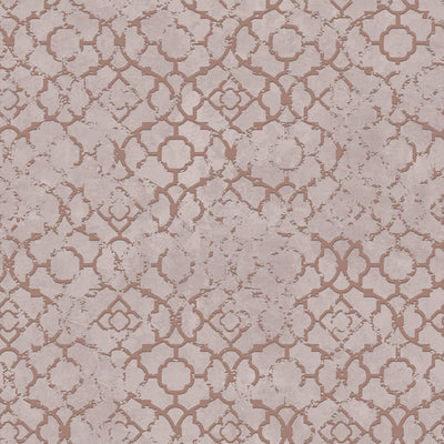 product image of Aged Quatrefoil Pink/Rose Gold from the Emporium Collection by Galerie Wallcoverings 555