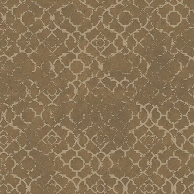 product image for Aged Quatrefoil Gold from the Emporium Collection by Galerie Wallcoverings 63