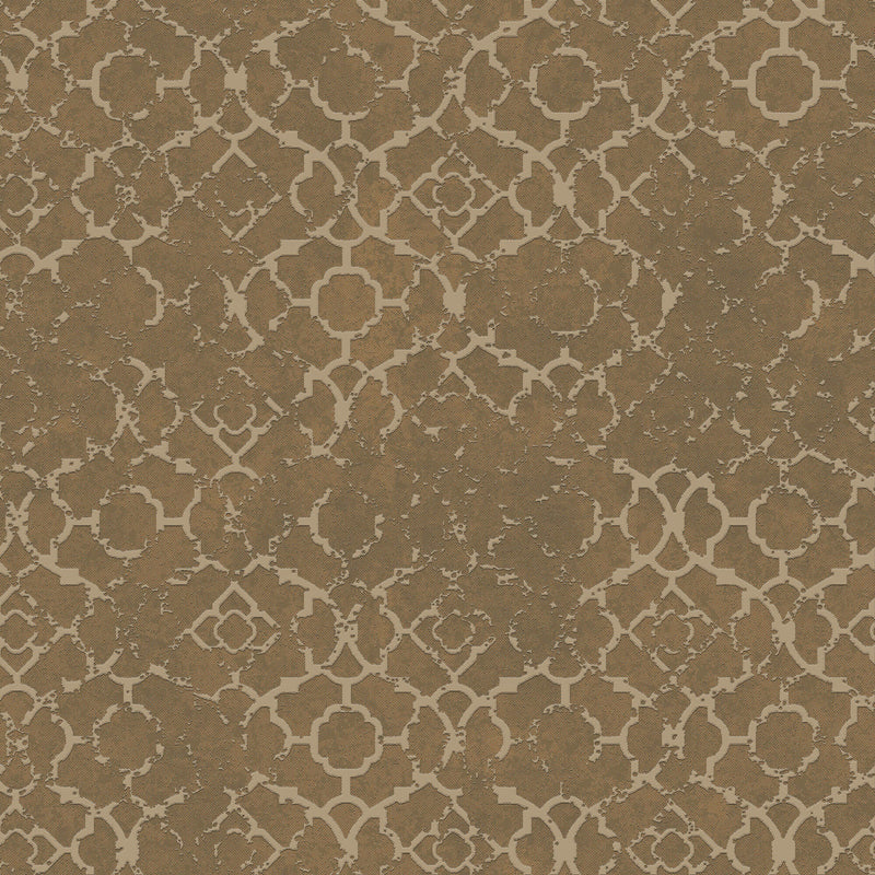 media image for Aged Quatrefoil Gold from the Emporium Collection by Galerie Wallcoverings 255