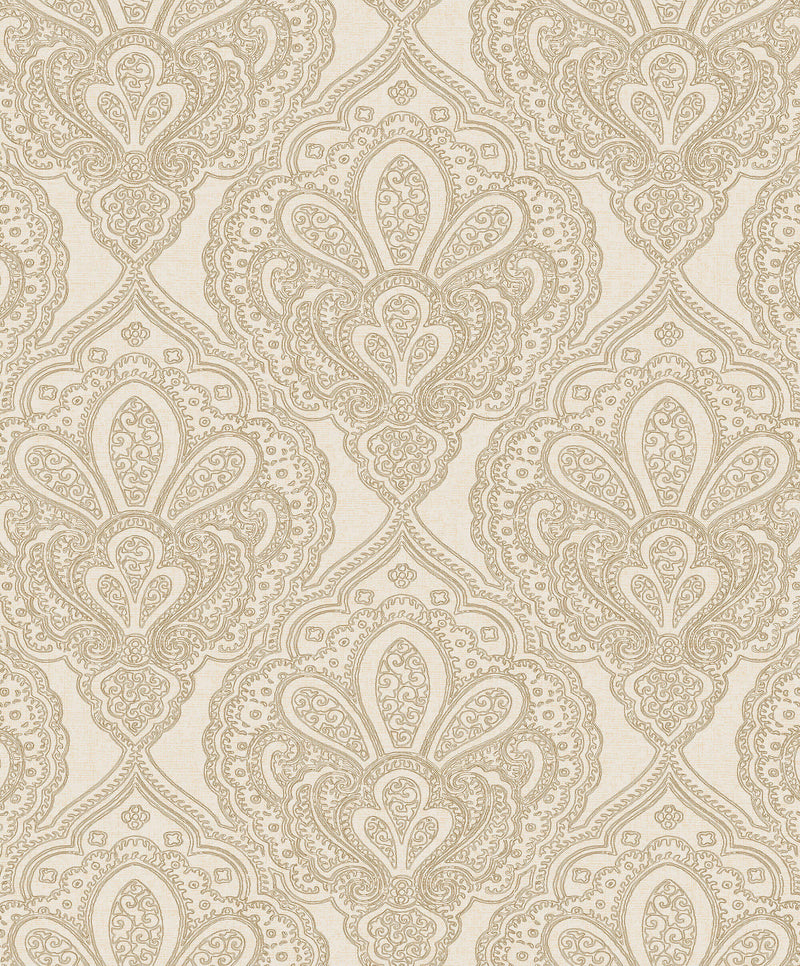media image for Mehndi Damask Gold from the Emporium Collection by Galerie Wallcoverings 20