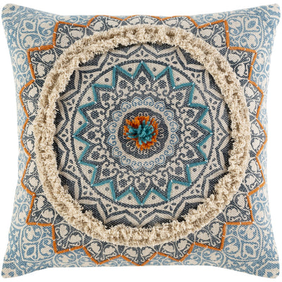 product image for Dayna DYA-005 Woven Pillow in Ivory & Bright Blue by Surya 19