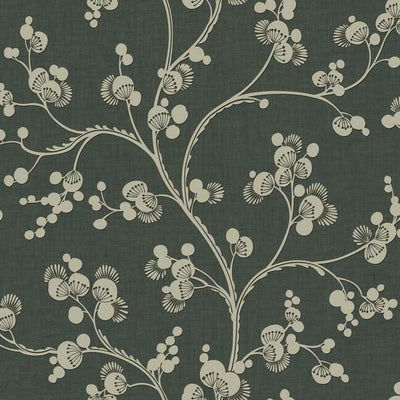 product image for Dahlia Trail Wallpaper in Black and Taupe from the Silhouettes Collection by York Wallcoverings 1