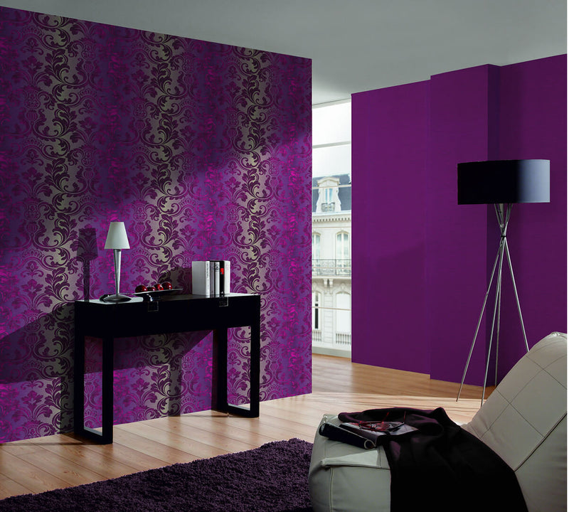 media image for Damask Floral Trail Wallpaper design by BD Wall 23