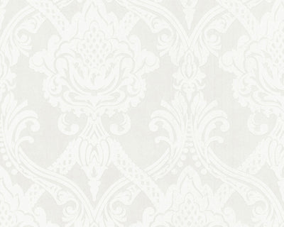 product image for Damask Floral Wallpaper in Ivory and Metallic design by BD Wall 98