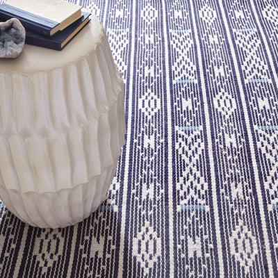 product image for Dharma Blue Handwoven Handwoven Indoor/Outdoor Rug 94
