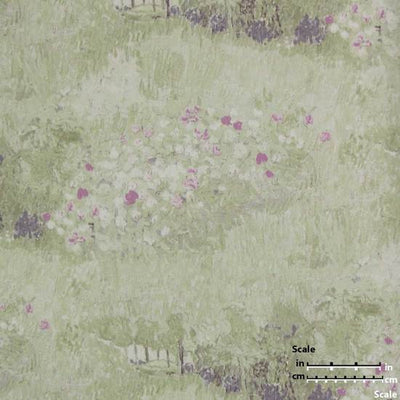 product image for Daubigny's Garden Wallpaper in Light Green and Pink from the Van Gogh Collection by Burke Decor 65