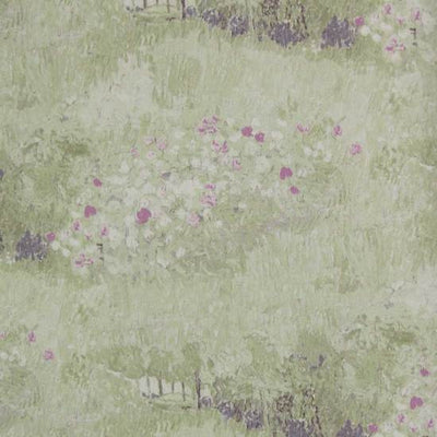 product image of Daubigny's Garden Wallpaper in Light Green and Pink from the Van Gogh Collection by Burke Decor 533