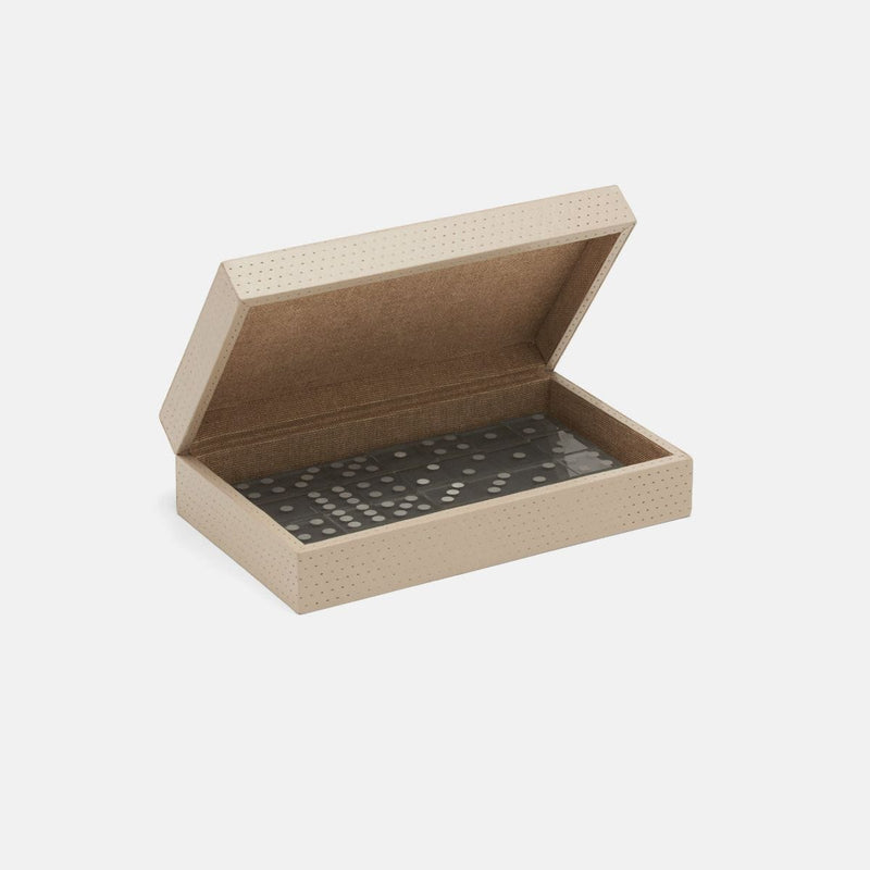 media image for Dayton Standard Domino Box Set, Full-Grain Leather 264