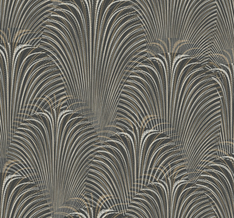 media image for Deco Fountain Wallpaper in Black from the Candice Olson Journey Collection by York Wallcoverings 22
