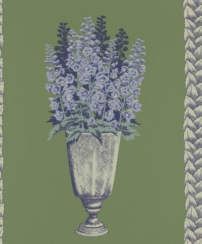 product image of Delphinium Wallpaper in Arbour Green 559