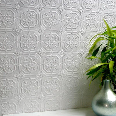 product image of Derby Paintable Anaglypta Wallpaper design by Brewster Home Fashions 576