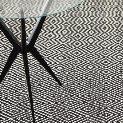 product image for diamond black ivory indoor outdoor rug by annie selke rdb170 1014 5 50