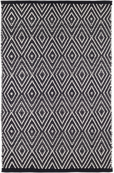 product image of diamond black ivory indoor outdoor rug by annie selke rdb170 1014 1 559