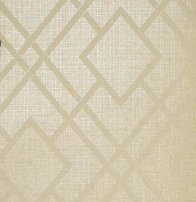 product image of Diamond Lattice Wallpaper in Metallic Khaki from the Essential Textures Collection by Seabrook Wallcoverings 541