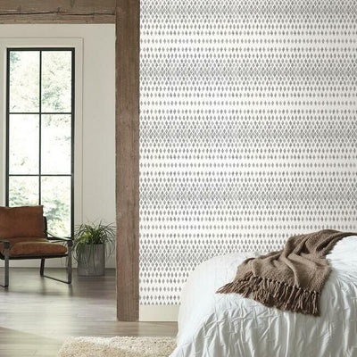 product image for Diamond Ombre Wallpaper in Black and White from the Simply Farmhouse Collection by York Wallcoverings 65
