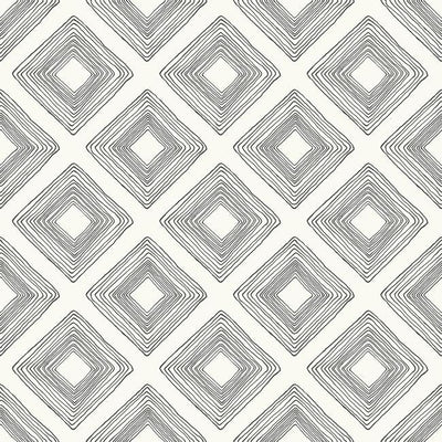 product image for Diamond Sketch Wallpaper in Black on White from Magnolia Home Vol. 2 by Joanna Gaines 40