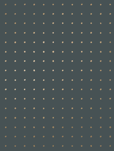 product image for Dimes Wallpaper in Gold and Charcoal by Thatcher Studio 5