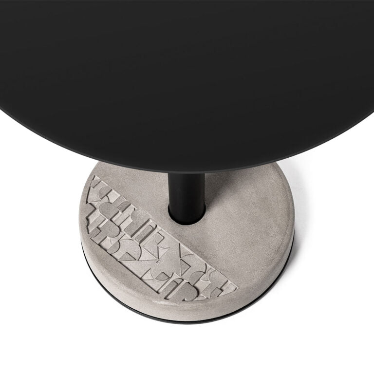 media image for Donut - Round Bistro Table in Black 293