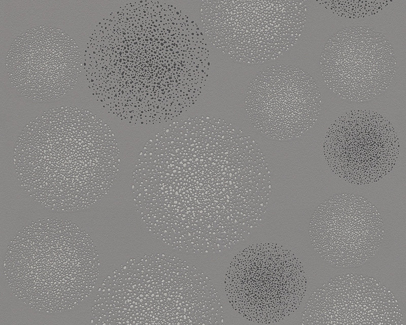 media image for Dotted Spots Wallpaper in Grey design by BD Wall 248