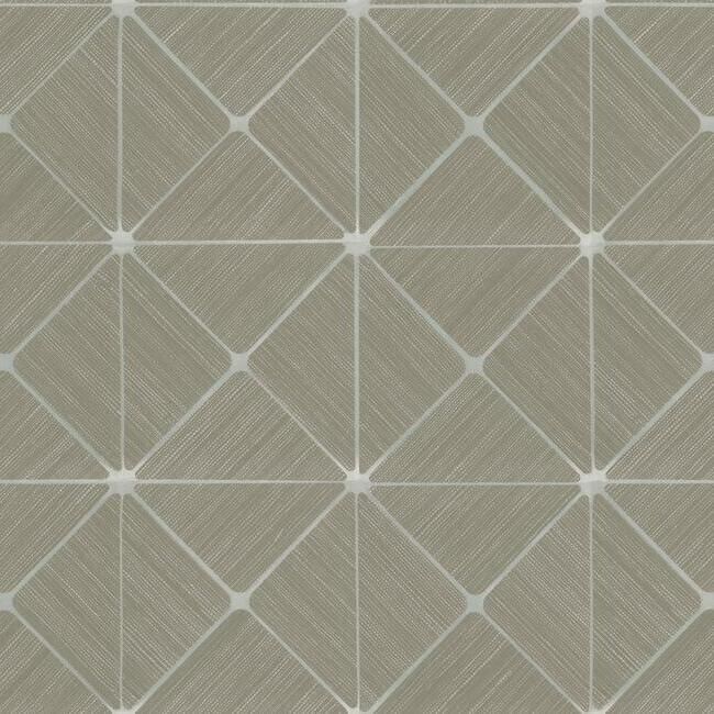 media image for Double Diamonds Peel & Stick Wallpaper in Taupe by York Wallcoverings 234