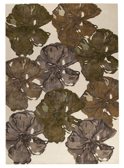 product image for Dublin Floral Collection Wool and Viscose Area Rug in Fall design by Mat the Basics 11