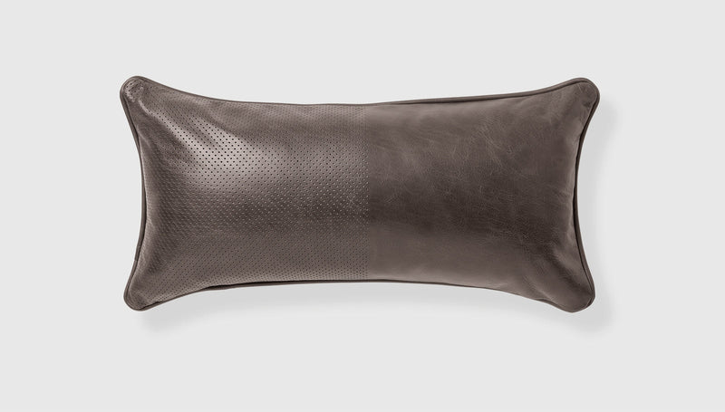 media image for duo pillow saddle grey leather stockholm graphite by gus modern ecpidu10 gregra 1 280