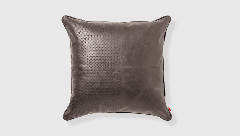 media image for duo pillow saddle grey leather stockholm graphite by gus modern ecpidu10 gregra 2 264