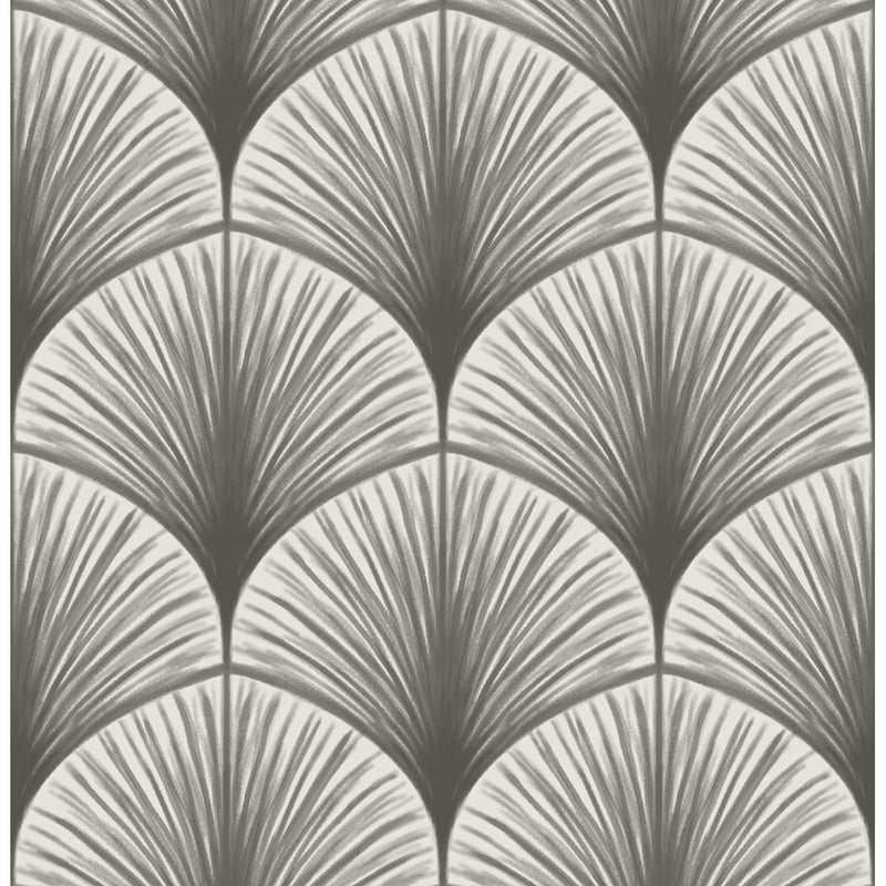 media image for Dusk Grey Frond Wallpaper from the Moonlight Collection by Brewster Home Fashions 258