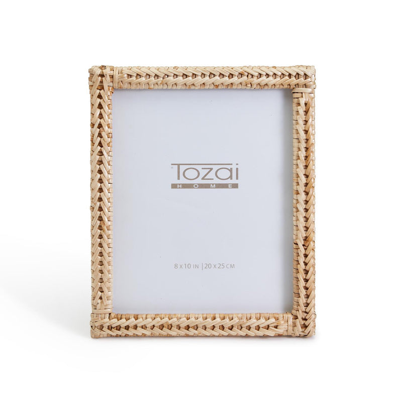 media image for 8 x 10 woven rattan photo frame 1 279