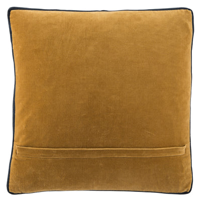 product image for bryn solid gold navy pillow by jaipur 2 88