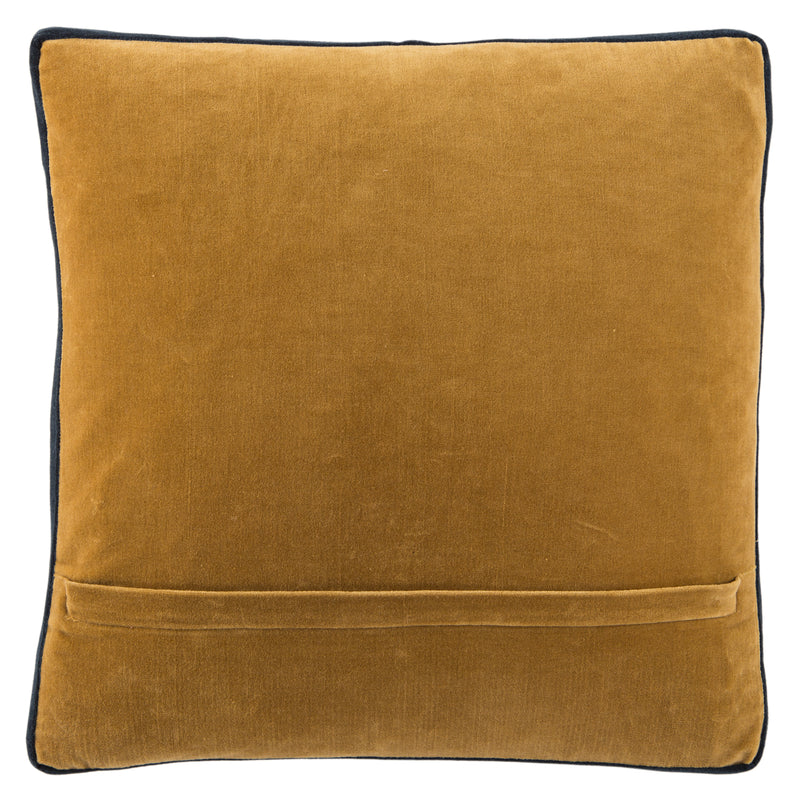 media image for bryn solid gold navy pillow by jaipur 2 270