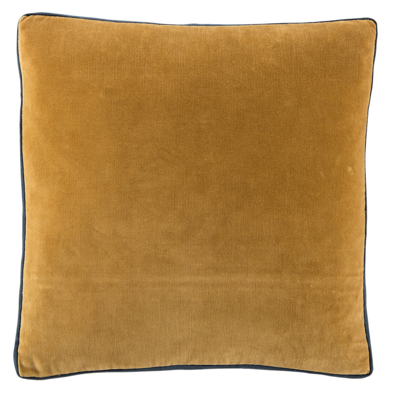 media image for bryn solid gold navy pillow by jaipur 1 256