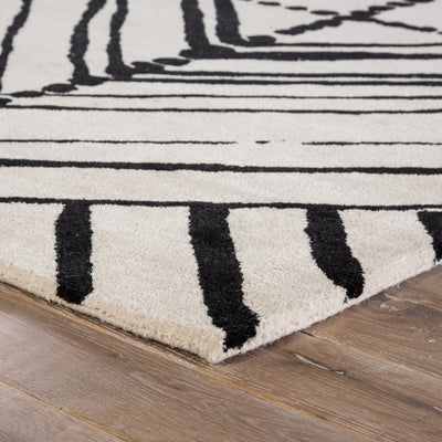 product image for gemma abstract rug in turtledove jet black design by nikki chu for jaipur 2 14