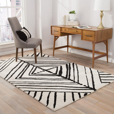 product image for gemma abstract rug in turtledove jet black design by nikki chu for jaipur 5 20