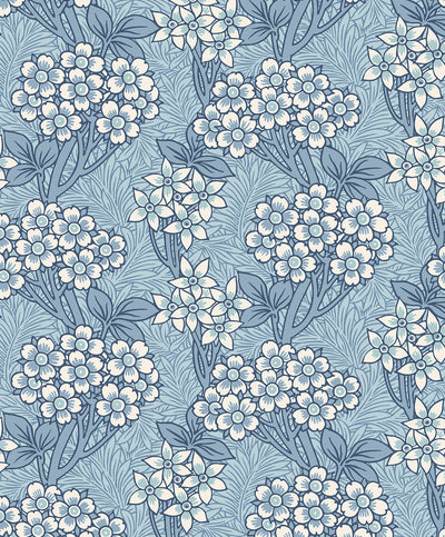 product image for Floral Vine Wallpaper in Sky Blue 76