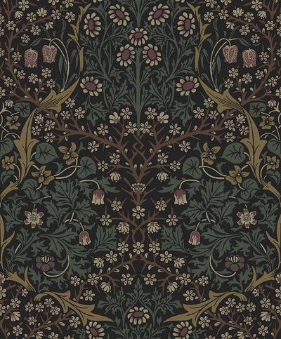 product image of Victorian Floral Wallpaper in Blacksmith & Cliffside 521