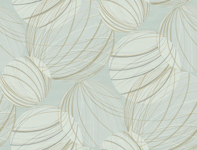 product image for Floating Lanterns Wallpaper in Smokey Blue 51