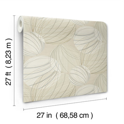 product image for Floating Lanterns Wallpaper in Taupe 49