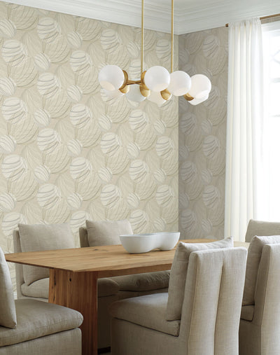 product image for Floating Lanterns Wallpaper in Taupe 92