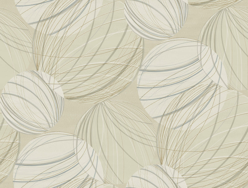 media image for Floating Lanterns Wallpaper in Taupe 279