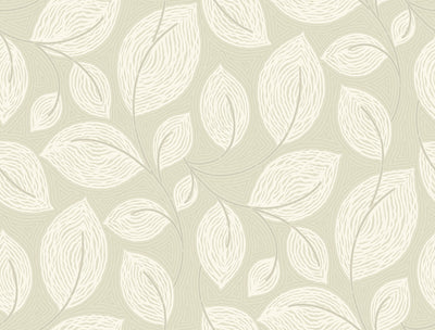 product image for Contoured Leaves Wallpaper in Sand 46