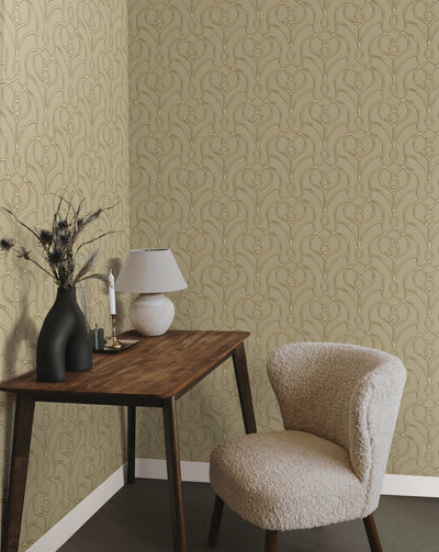 product image for Divine Trellis Wallpaper in Taupe 30