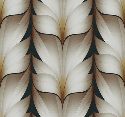 product image for Lotus Light Stripe Wallpaper in Black 15