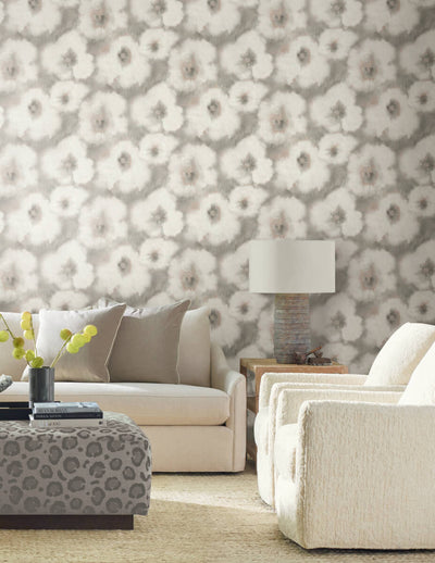 product image for Blended Floral Wallpaper in Clay 23