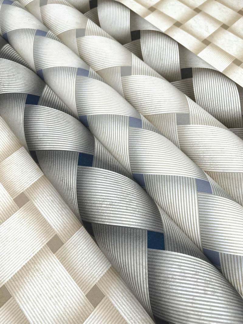 media image for Bayside Basket Weave Wallpaper in Mocha 252